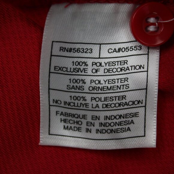 Nike Ohio State Buckeyes Polo Shirt Men Medium Red FitDry Polyester S/S Pullover - Picture 10 of 15